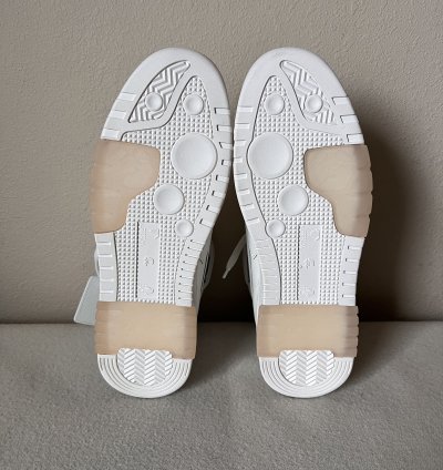 Off White Out Of Office Mid Top In White Leather