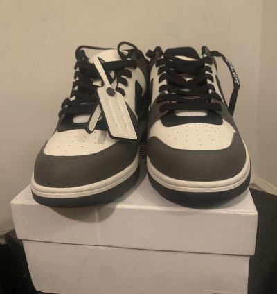 Off White Out Of Office Ooo Low Tops White Black Grey