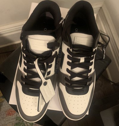 Off White Out Of Office Ooo Low Tops White Black Grey