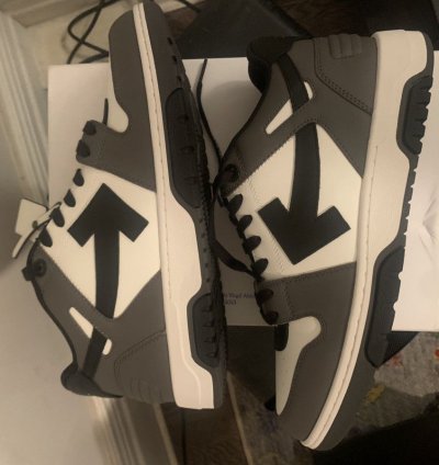 Off White Out Of Office Ooo Low Tops White Black Grey