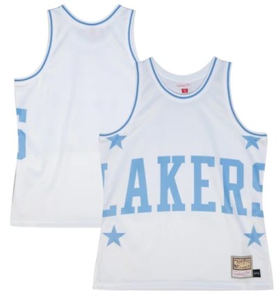Los Angeles Lakers Hardwood Classics Blown Out Fashion Jersey - White