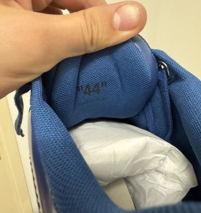 Off White Out Of Office Patent Leath Blue