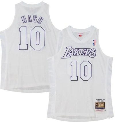Steve Nash Los Angeles Lakers 2012 Authentic Player Jersey - White