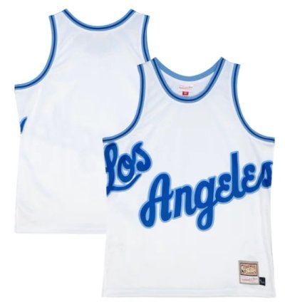 Los Angeles Lakers Hardwood Classics Blown Out Fashion Jersey - White