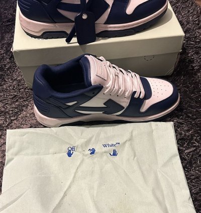 Off White Out Of Office Sneaker Navy