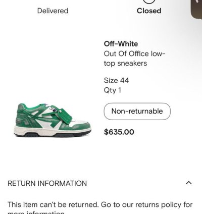 Off White Out Of Office Sneakers