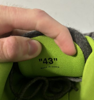 Off White Out Of Office Sneakers Black Wool Green