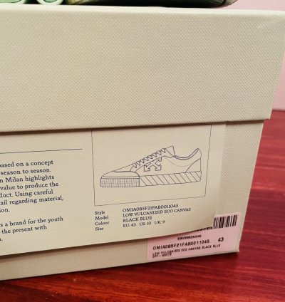 Off White Shoes Low Vulcanized Eco Canvas Sneakers