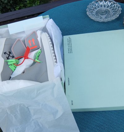 Off White Sneakers 42 Grey High Top Shoe Shoes Sneaker