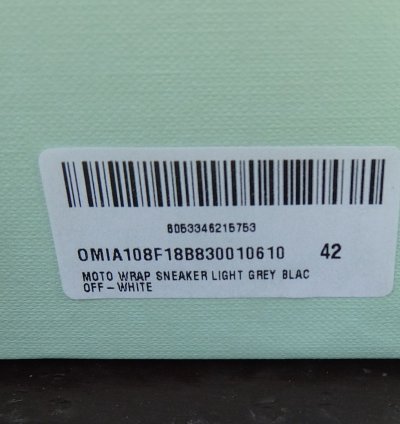 Off White Sneakers 42 Grey High Top Shoe Shoes Sneaker