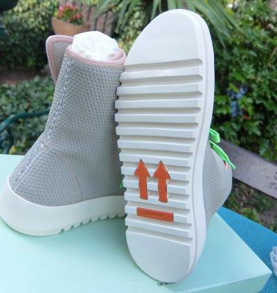 Off White Sneakers 42 Grey High Top Shoe Shoes Sneaker
