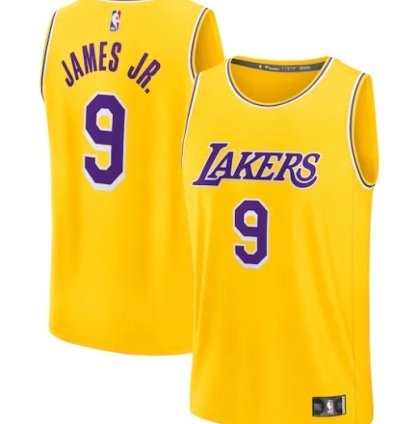 Bronny James Los Angeles Lakers 2024 Nba Draft Fast Break Player Jersey - Icon Edition - Gold