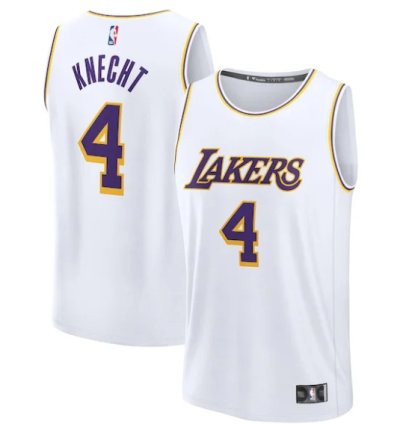 Dalton Knecht Los Angeles Lakers Fast Break Player Jersey - Association Edition - White