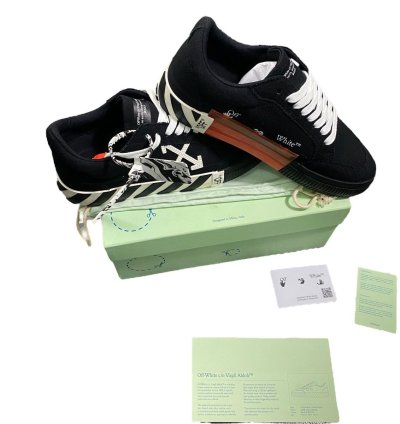 Off White Vulcanized Low Top Sneakers