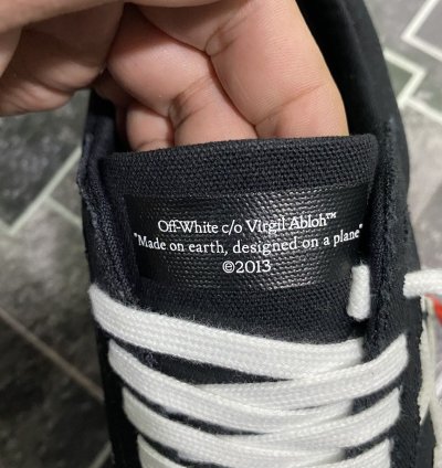 Off White Vulcanized Low Top Sneakers
