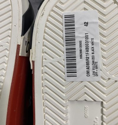 Off White Vulcanized Low Top Sneakers