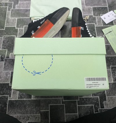 Off White Vulcanized Low Top Sneakers