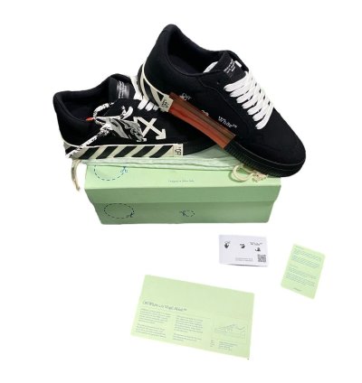 Off White Vulcanized Low Top Sneakers