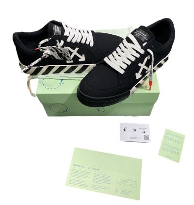 Off White Vulcanized Low Top Sneakers