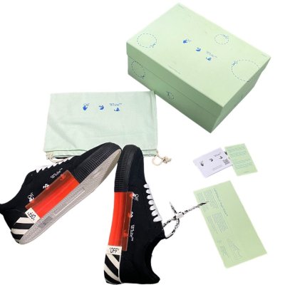 Off White Vulcanized Low Top Sneakers