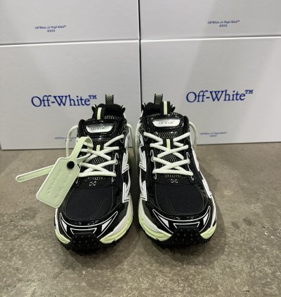 Off-white - Be Right Back Sneakers Black Lime