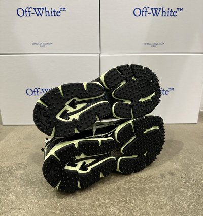 Off-white - Be Right Back Sneakers Black Lime
