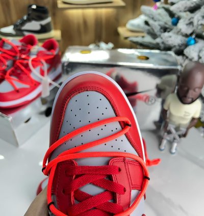 Off-white X Nike Dunk Low University Red