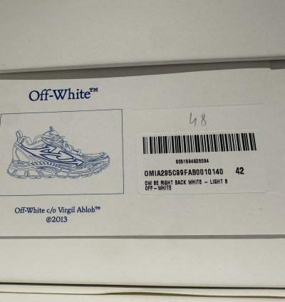 Off-white - Be Right Back Sneakers Light Blue