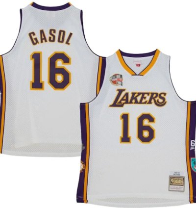 Pau Gasol Los Angeles Lakers Unisex Hall Of Fame Class Of 2023 Throwback Swingman Jersey - White