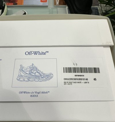 Off-white - Be Right Back Sneakers White Light Blue