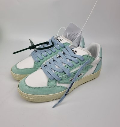 Off-white 5 0 White And Blue Sneakers New Fw22 38