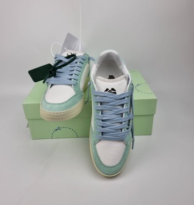 Off-white 5 0 White And Blue Sneakers New Fw22 38