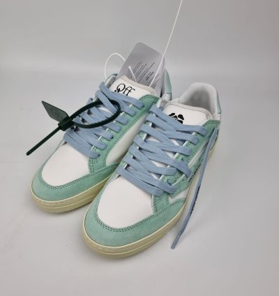 Off-white 5 0 White And Blue Sneakers New Fw22 38