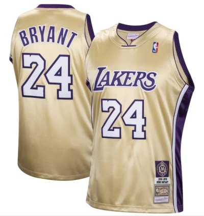 Kobe Bryant Los Angeles Lakers Hall Of Fame Class Of 2020 24 Authentic Hardwood Classics Jersey - Gold