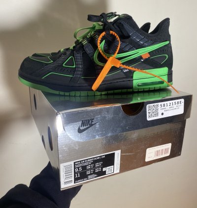 Off-white Air Rubber Dunk Green Strike