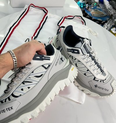 Moncler Trailgrip Gtx Silver White
