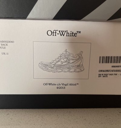 Off-white Be Right Back Sneakers Sz 12