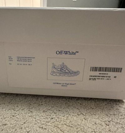Off-white Be Right Back White Lightblue