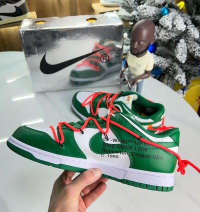 Nike X Off-white Dunk Low Pine Green