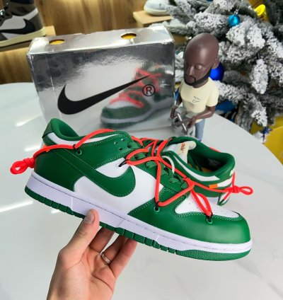 Nike X Off-white Dunk Low Pine Green