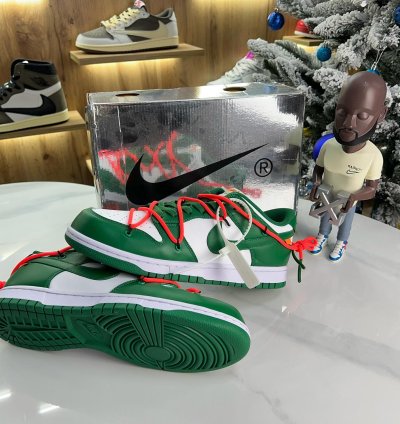 Nike X Off-white Dunk Low Pine Green