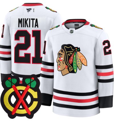 Stan Mikita Jersey 21 Chicago Blackhawks Premium All Stitched White