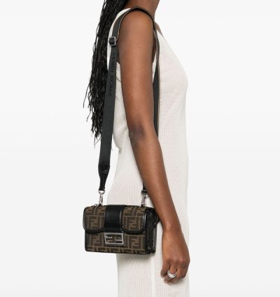 Fendi Double Baguette Cross Body Bag