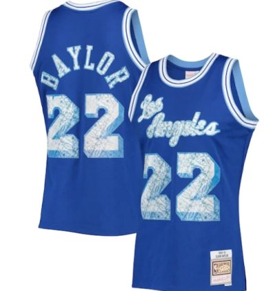 Elgin Baylor Los Angeles Lakers 199697 Hardwood Classics Nba 75th Anniversary Diamond Swingman Jersey - Royal