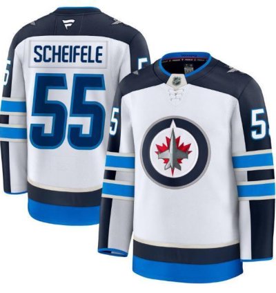 Custom Mark Scheifele Jets Jersey - White All Stitched