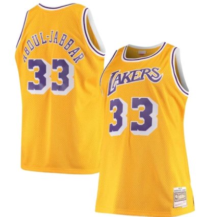 Kareem Abdul-jabbar Los Angeles Lakers 198485 Big Tall Hardwood Classics Swingman Jersey - Gold