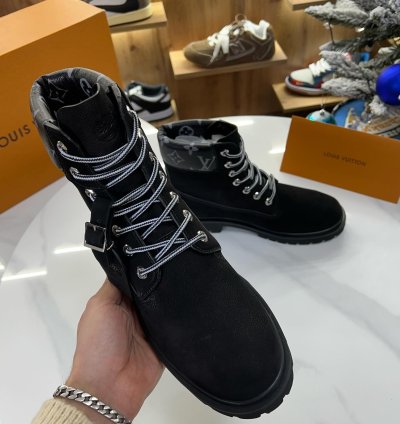 Louis Vuitton X Timberland Ankle Boot Black