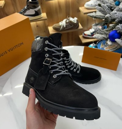 Louis Vuitton X Timberland Ankle Boot Black