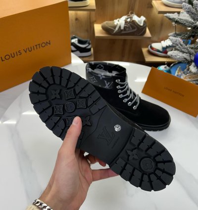 Louis Vuitton X Timberland Ankle Boot Black