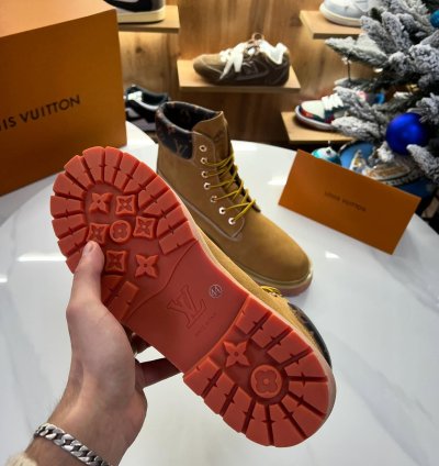 Louis Vuitton X Timberland Ankle Boot Brown